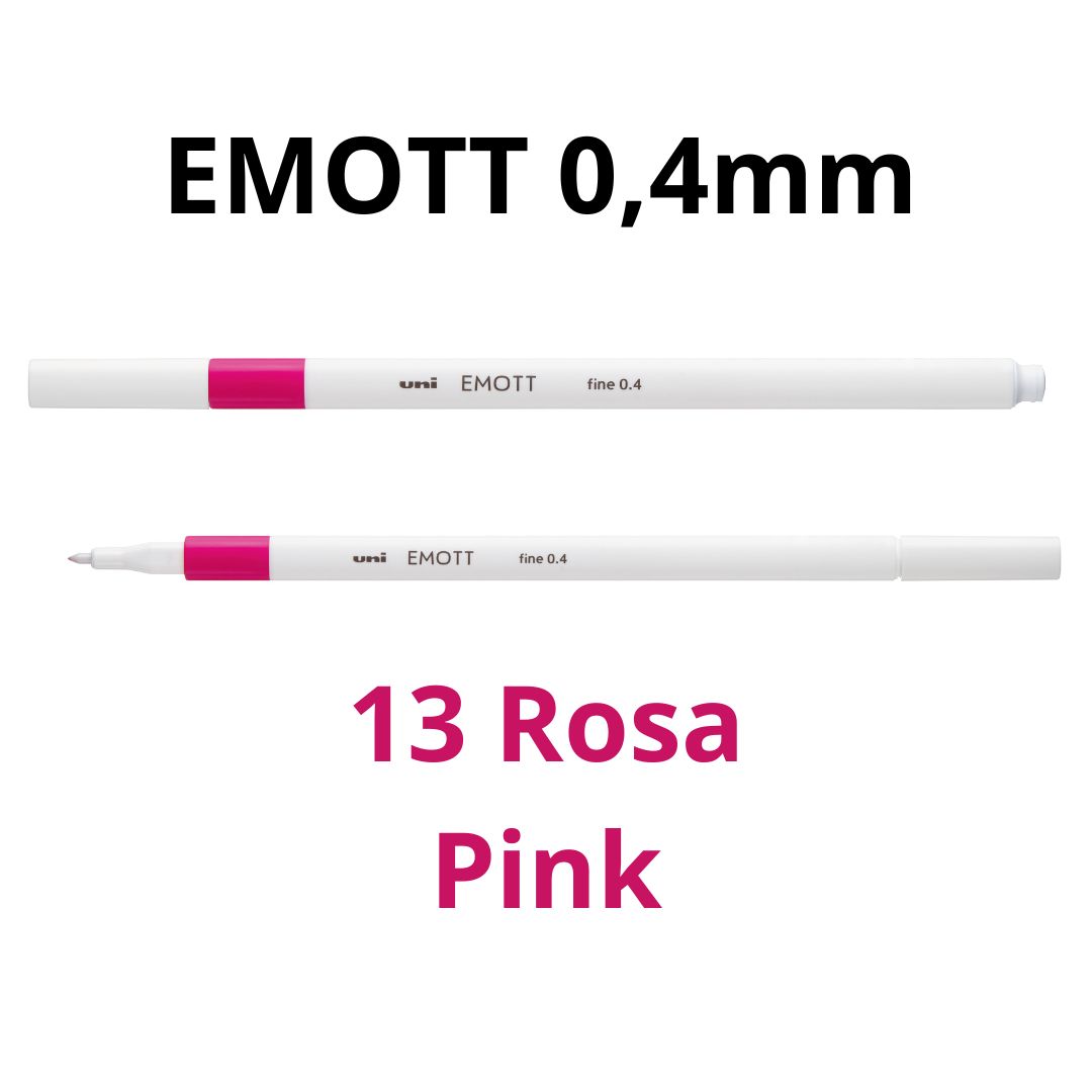CANETA HIDROGRÁFICA EMOTT 0,4 UNI ROSA 13