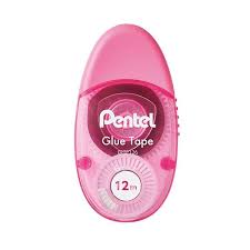 COLA EM FITA PENTEL ROSA ERTP126PO