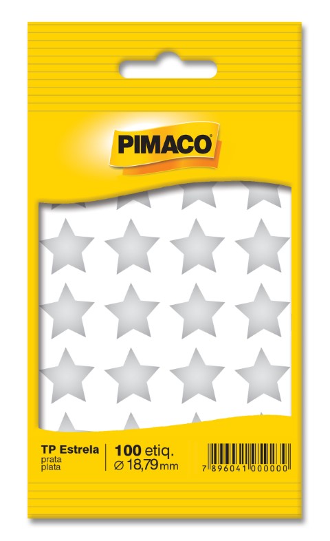 ETIQUETA ADESIVA TP ESTRELA PIMACO 5FLS.C/100 PAST