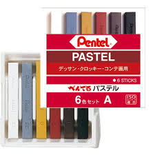 GIZ PASTEL SECO PENTEL C/6 CORES URBANAS GA-6AD