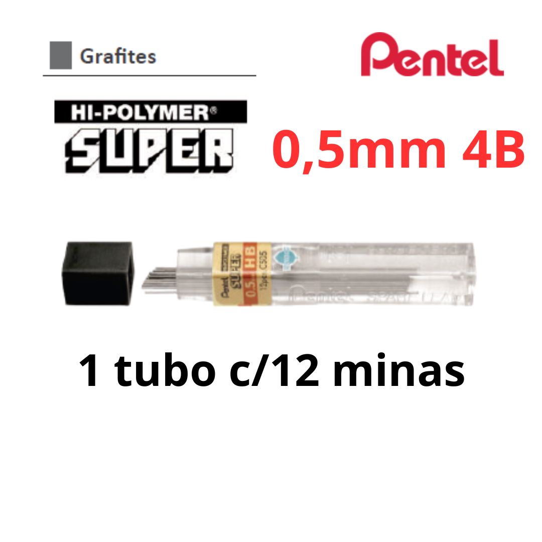 GRAFITE 0,5 4B PENTEL SUPER C505-4BX