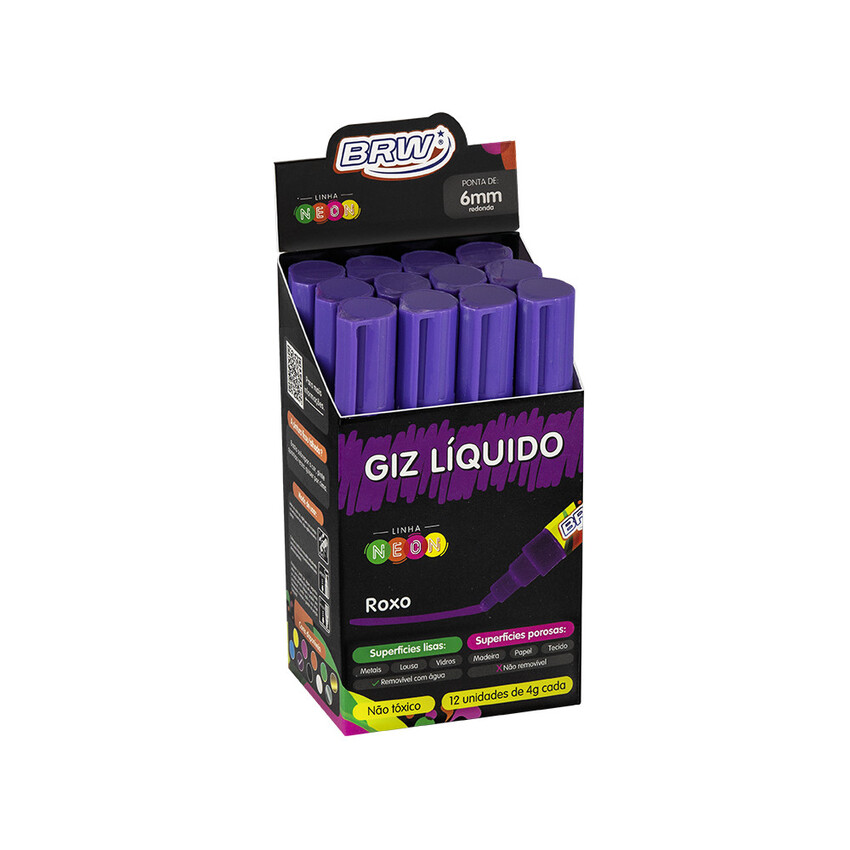 GIZ LÍQUIDO BRW 6MM 4GR ROXO