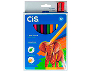 LÁPIS DE COR JUMBO PLASTIC C/12+APONT.CIS