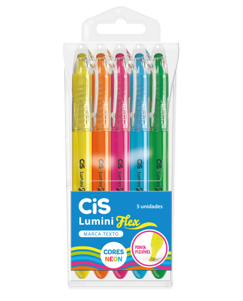 MARCA TEXTO CIS LUMINI FLEX EST.C/5 NEON