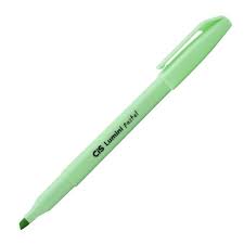 MARCA TEXTO CIS LUMINI FLEX C/12 VERDE PASTEL