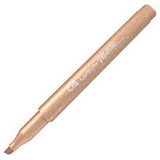 MARCA TEXTO CIS LUMINI METALLIC CX.C/6 LARANJA