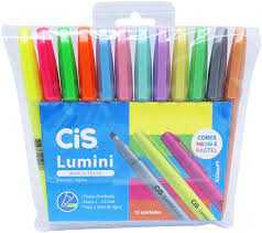 MARCA TEXTO CIS LUMINI NEON/PASTEL BLISTER C/12