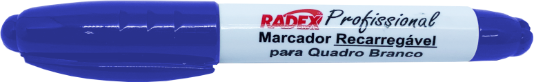 MARCADOR QUADRO BRANCO RECARREGÁVEL RADEX C/12 AZ