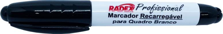 MARCADOR QUADRO BRANCO RECARREGÁVEL RADEX C/12 PT