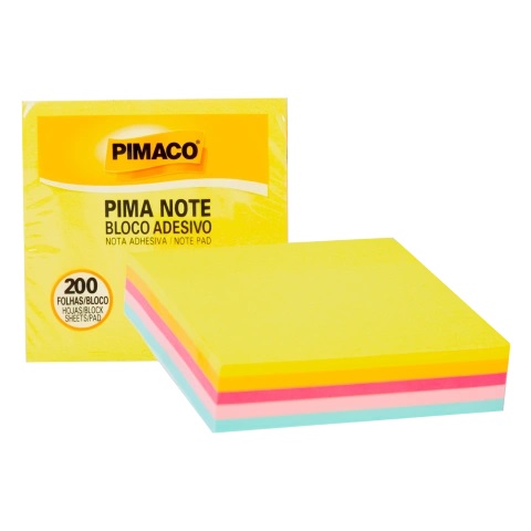 BLOCO ADESIVO 76X76 PIMACO 200FLS MULTNEON