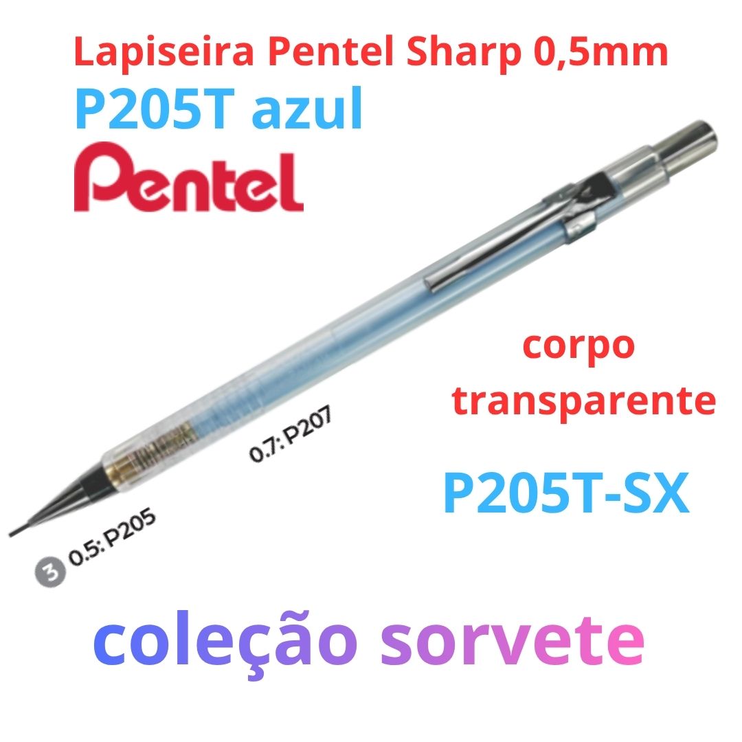LAPISEIRA 0,5 SHARP PENTEL SORVETE P205T-SX AZUL C
