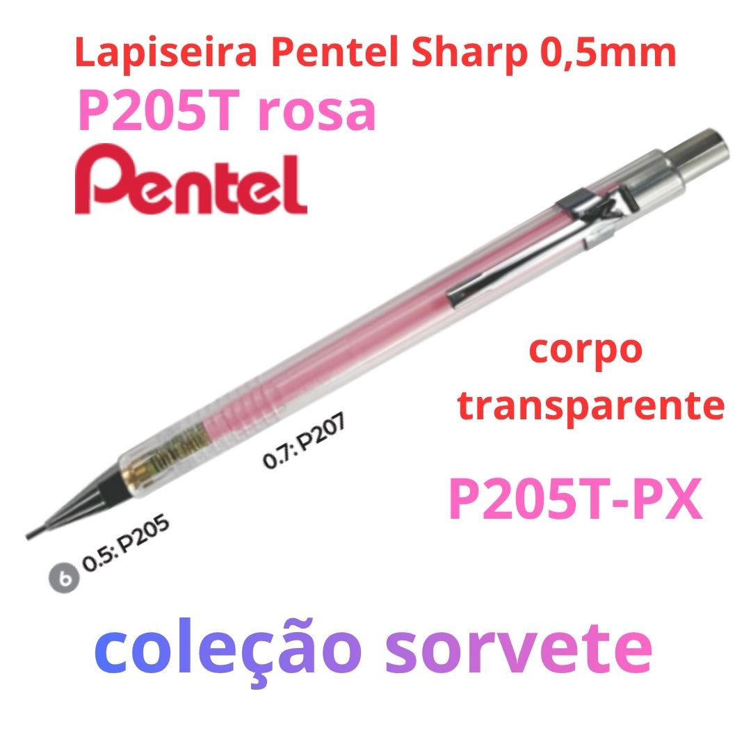 LAPISEIRA 0,5 SHARP PENTEL SORVETE P205T-PX ROSA