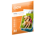 PAPEL DE FOTO GLOSSY BRILHANTE 180G. A4 OEX 10FLS