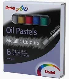 GIZ PASTEL OLEOSO PENTEL C/6 CORES METAL.PHN-M6