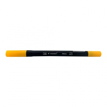 CANETA BISMARK DUALTIP BRUSH 062 AMARELO