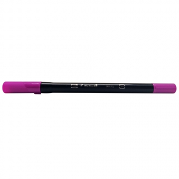 CANETA BISMARK DUALTIP BRUSH 636 ROXO IMPERIAL