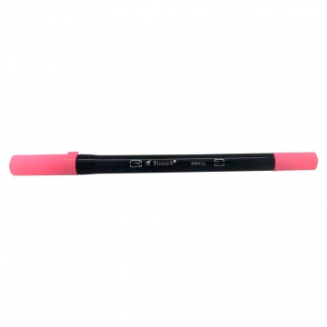 CANETA BISMARK DUALTIP BRUSH 725 ROSA NEON