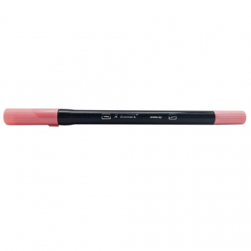 CANETA BISMARK DUALTIP BRUSH 851 ROSA PASTEL