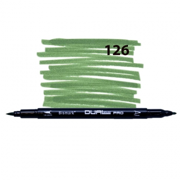 MARCADOR BISMARK DUAL BRUSH PRO - VERDE ESCURO