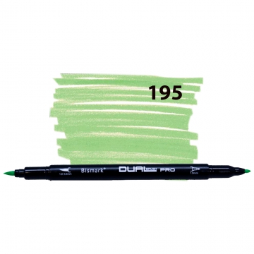 MARCADOR BISMARK DUAL BRUSH PRO - VERDE CLARO