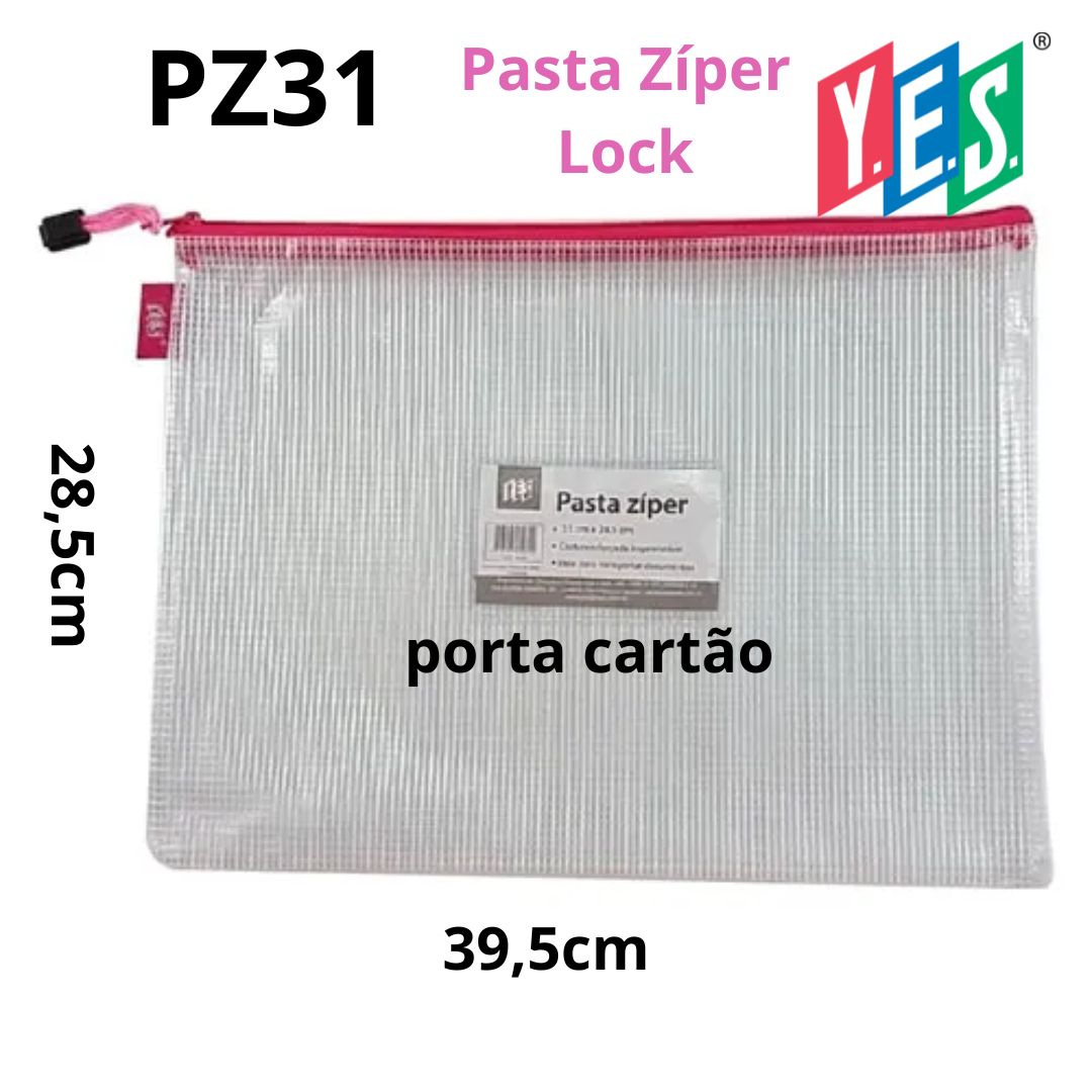PASTA ZÍPER DE TECIDO YES 285X395 ROSA