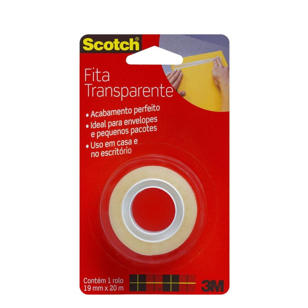 FITA TRANSPARENTE 3M SCOTCH 19X20 BLISTER