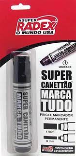 MARCADOR PERMANENTE SUPER CANETÃO RADEX CHANFR. PT