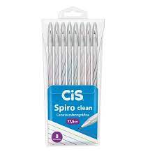 CANETA SPIRO CLEAN 0,7 CIS BLISTER C/8 SORTIDA