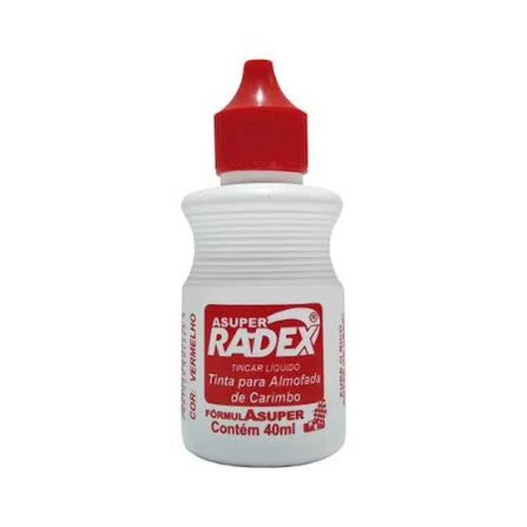 TINTA P/CARIMBO 40ML TINCAR RADEX CX.C/12 VM